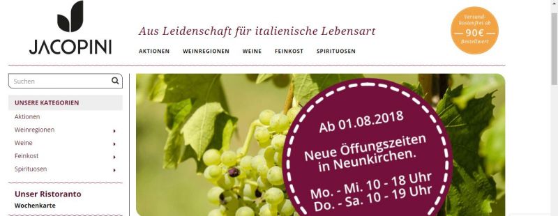 Rezension Jacopini-Weinhandel.de