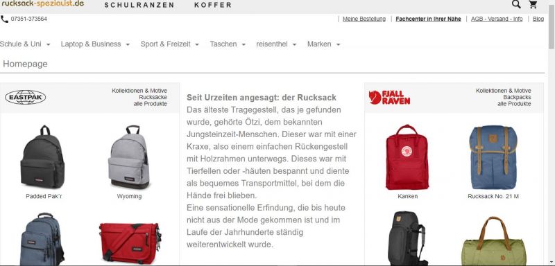 Rezension rucksack-spezialist.de
